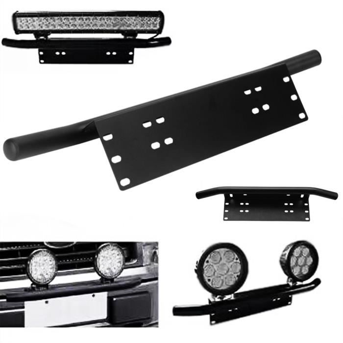 Support Plaque D Immatriculation En Aluminium Led Montagepour Auto