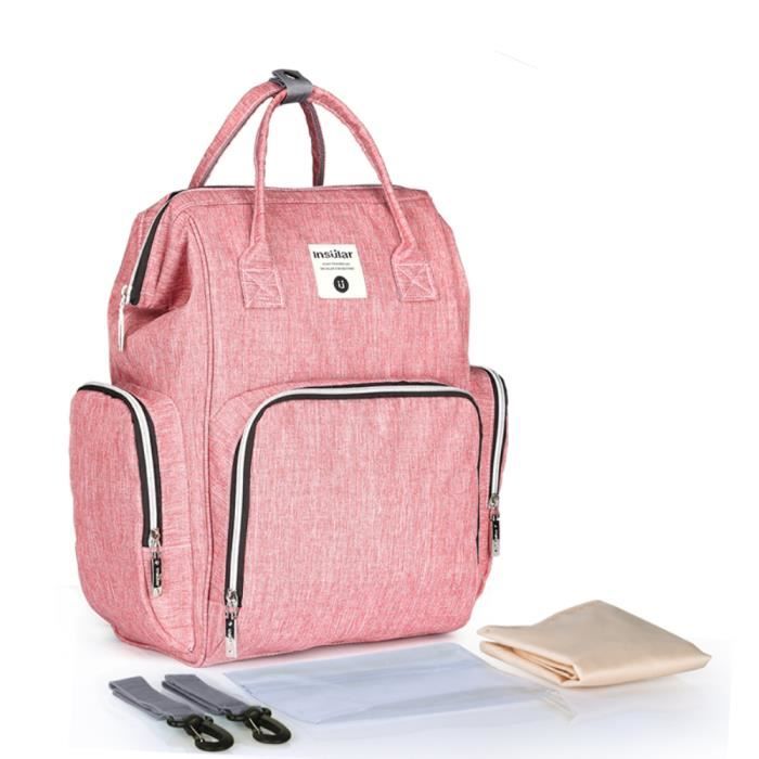 Sac A Dos En Couches Pour Bebe Maman Rose Avec Poches Isolees Grande Capacite Sac De Soins Bebe Jouets Bouteilles Voyage En Plein Rose Achat Vente Sac A Langer 7312327063631 Cdiscount