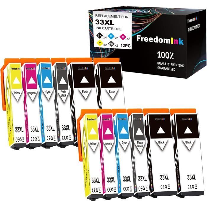 Lot De 12 Cartouches D'encre Compatibles Lexmark Prevail Pro704 – Marque Visiodirect