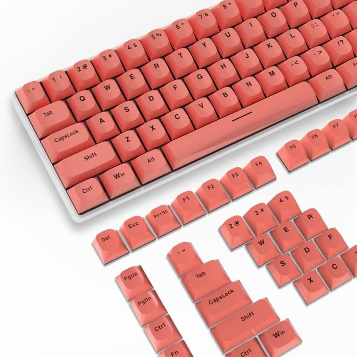 Keycaps Pbt,108 Touches Pbt Double Shot Keycap Set,Profil Oem,Disposition Ansi Us Pour Clavier