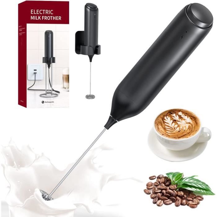 Mixeur Lait Cappuccino Maison Mousseur à Lait électrique Weinsamkeit - USB Rechargeable Pour Cappuccino Fouet Lait Inox 304 Mixeur Lait Cappuccino Maison Mousseur à Lait électrique Weinsamkeit - USB Rechargeable Pour Cappuccino Fouet Lait Inox 304