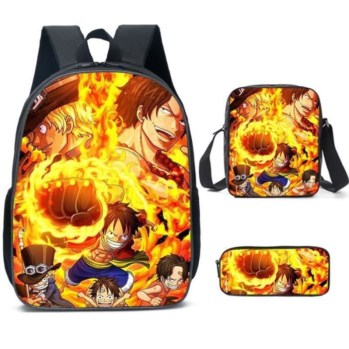 Sac Dos One Piece avec bo te Lunch et tui Crayons