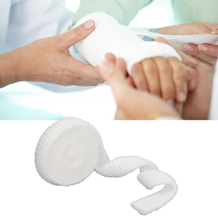 Bandage Tubulaire Résille - 2m Par Rouleau, Blanc, Respirant, Pour Pansement Ou Support