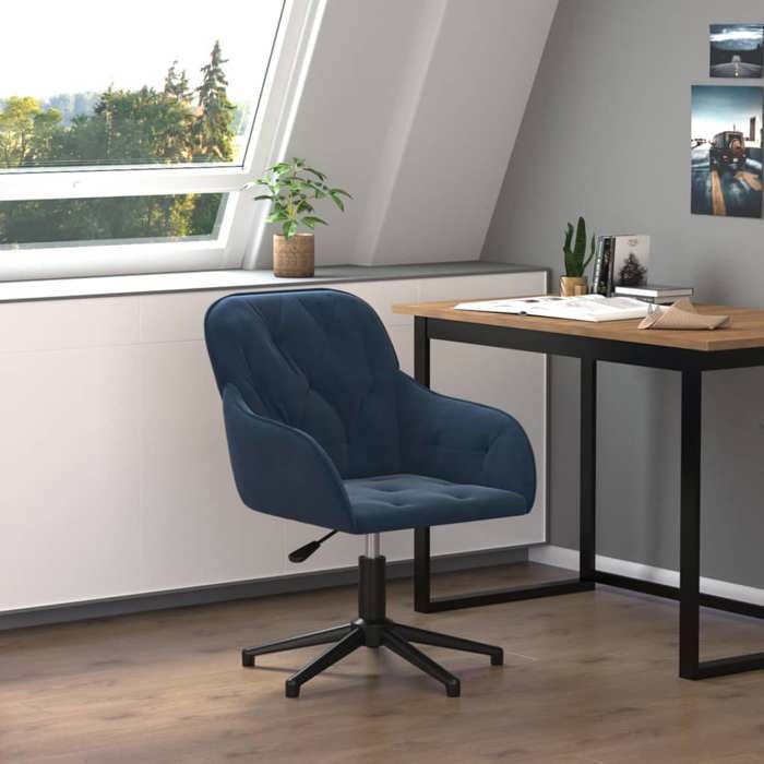 vidaXL Chaise Pivotante de Bureau Chaise dOrdinateur Fauteuil Pivotant de Bureau Siège de Bureau Meuble de Bureau Intérieur 344855