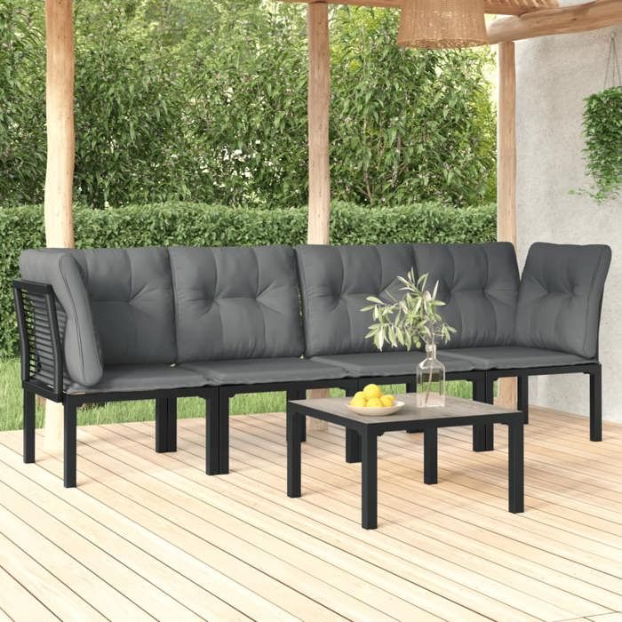 vidaXL Salon de jardin 5 pcs et - vue 6