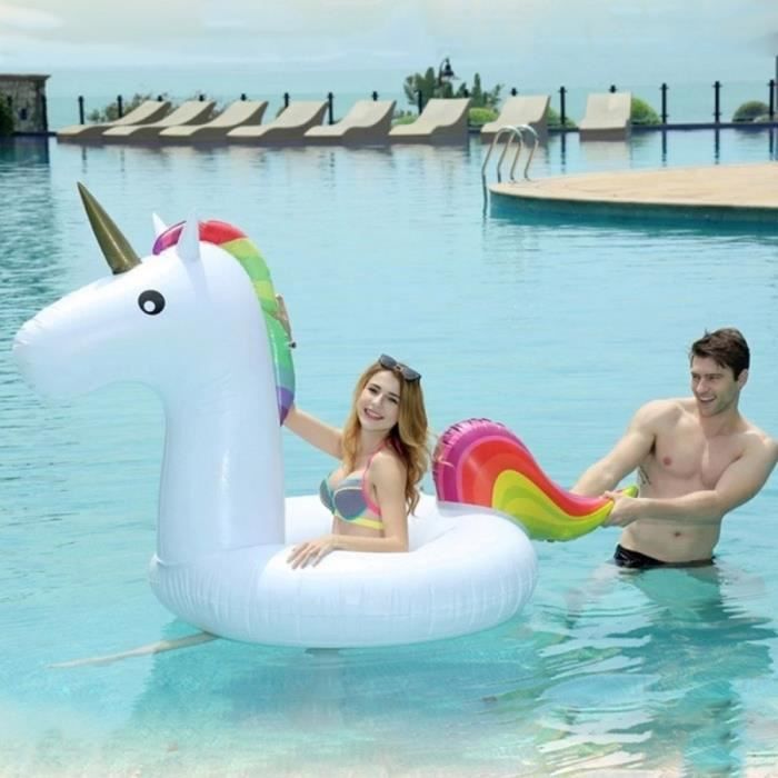 Bouee Unicorn Gonflable En Forme De Bague Natation Gonfle Taille