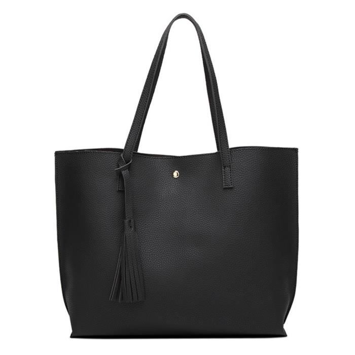 Sac a main store cuir noir pas cher