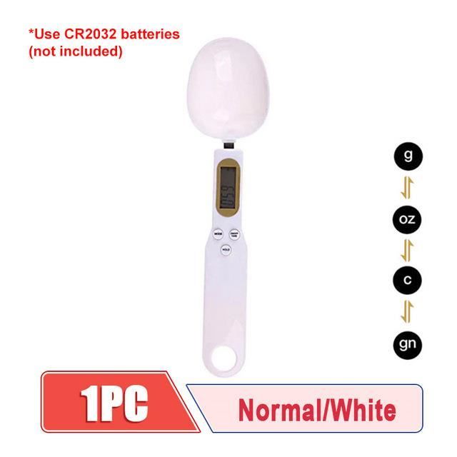 Cuillère Balance électronique Luqeeg – LCD, Outil De Cuisine Blanc – NEUF