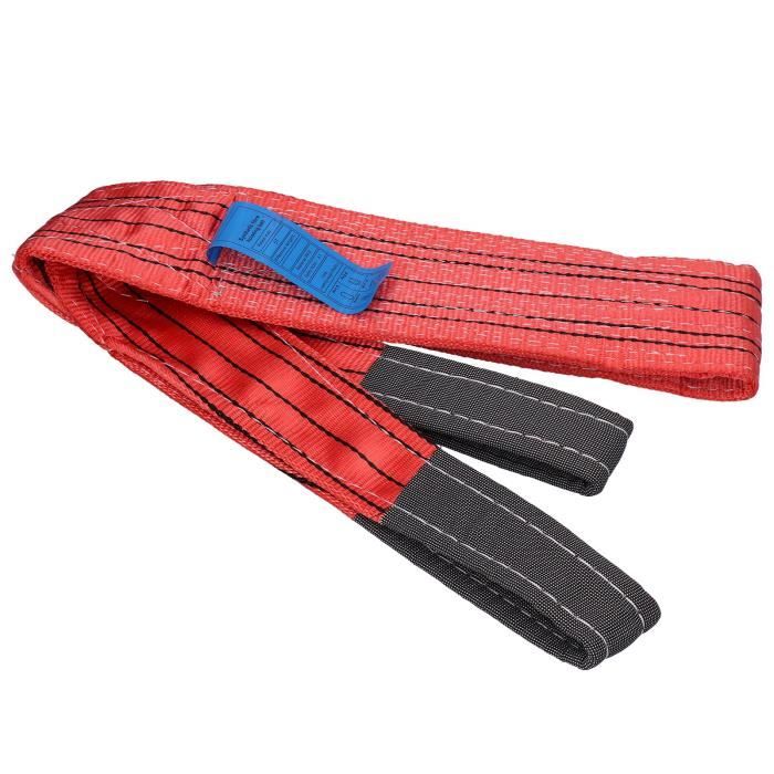 Élingue De Levage 4 Tonnes - Sangle Plate En PES Renforcée, Haute Résistance, Idéale Pour Chantiers, Ports Et Transports