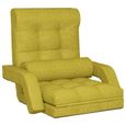 Chaise de sol pliable CHEZ JILI - Lit de salon-chambre - avec fonction de lit Vert Tissu FR5679-1
