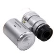 Mini 60x microscope grossissant avec LED UV lumière poche bijoux loupe bijoutier loupe - Return 5056-1