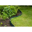 Bordure de jardin en polypropylène NATURE - Epaisseur 3 mm - H 15 cm x 10 m - Vert-1