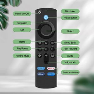 Télécommande Fire Stick TV 3ème Génération – Avec Contrôle Vocal Alexa Et Boutons Volume