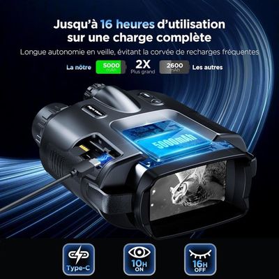 Jumelles HD Télescope 60X60 3000M haute puissance pour la chasse en