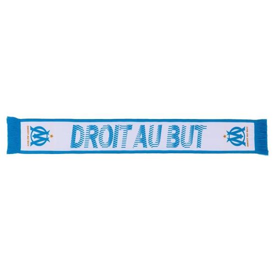 Écharpe Olympique De Marseille OM Officielle - Taille 140 Cm, 100% Acrylique, Collection Supporter