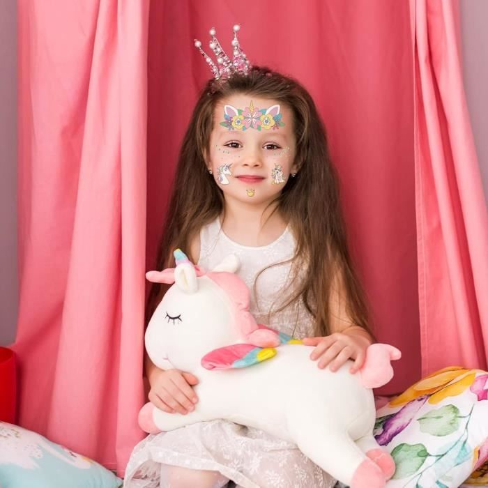 118+ Tatouages Temporaires Licorne Pour Enfants - Imperméables, Non Toxiques - Pour Anniversaire, Fête, Cadeau