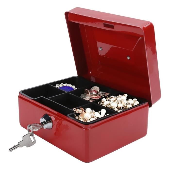 YYTECH Mini Coffre-fort Petite Boîte Verrouillable En ABS Boîte Verrouillable Avec Serrure à Combinaison à 3 Chiffres Pour Caissette à Argent, Téléphone Portable, Objets De Valeur 24x14x10cm