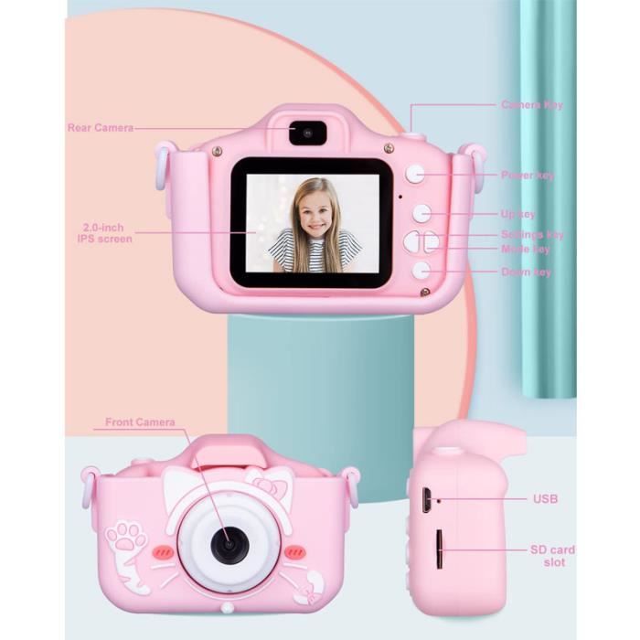 Enfants Appareil Photo Numérique HD - Rechargeable avec écran