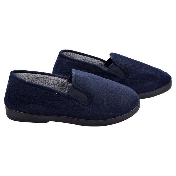Pantofole Charentaise OZABI CHARENTAISE – Modello ZH22827 Marine – Unisex Fodera In Pile – Taglie 36-45 – Lavabili