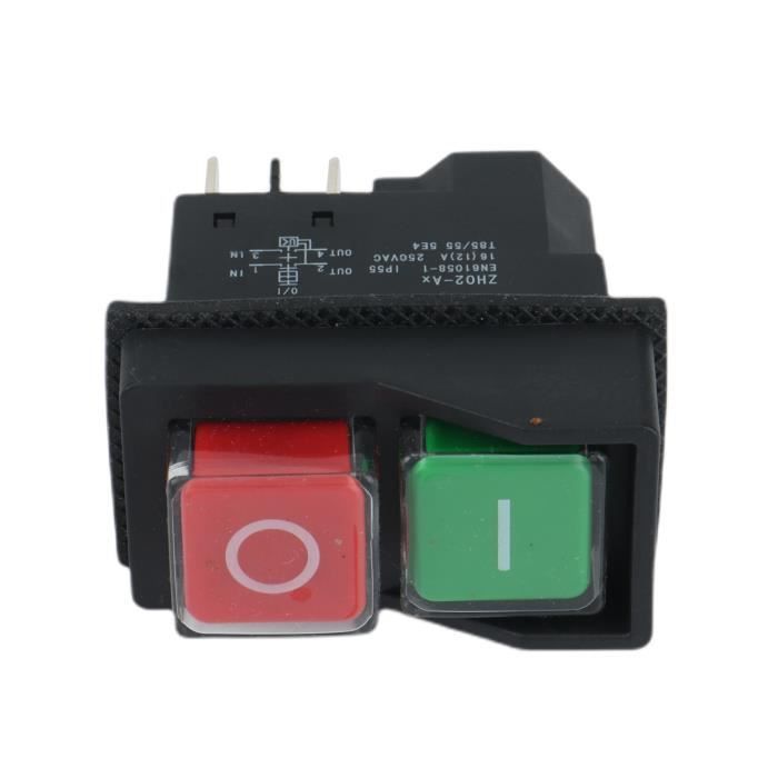 Interrupteur Marche/arrêt Push-pull 12V 75A - 2 Bornes M4 - Pour Voiture, Camionnette, Bateau - Coupe-circuit Haute Puissance