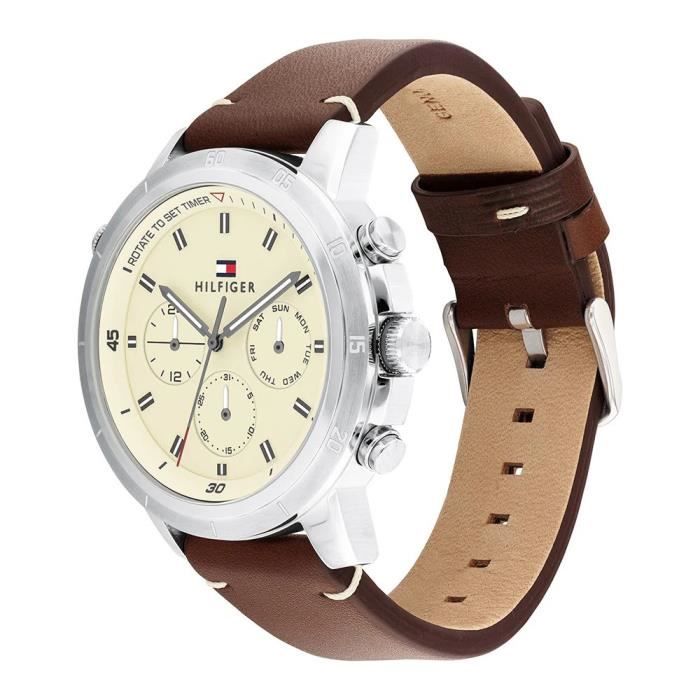 Montre Tommy Hilfiger - Hommes - 1792102 Marron, - Achat/vente montre ...
