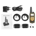 Collier de dressage 800 m - d'entraînement électrique à télécommande pour chien - lumière mode étanche IP68 rechargeable NOIR-2