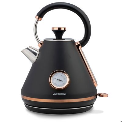 Bouilloire électrique rétro - JANSHOP - 1,7L - Thermomètre intégré