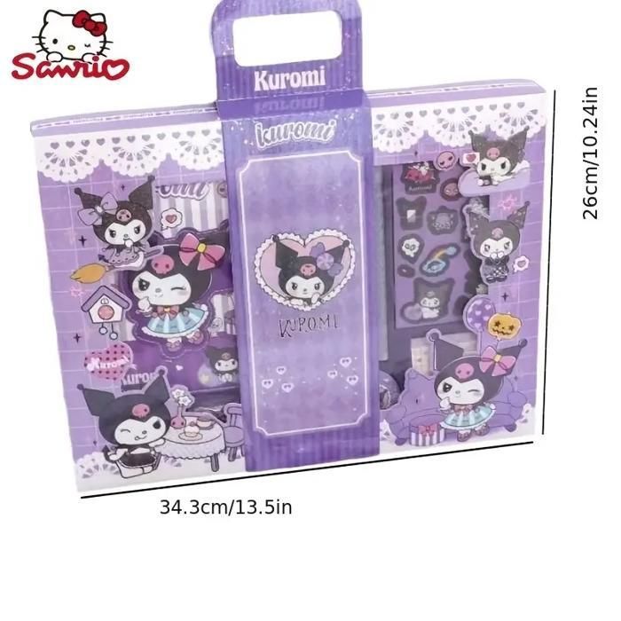 Kit De Papeterie Kuromi Pour Filles - Inclut Crayons, Taille-crayon, Gommes, Porte-mine - Coffret Cadeau Anime 4-11 Ans