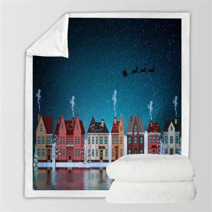 Couverture Noël Grinch 3D Douce Et Chaude En Flanelle Polaire - Jeté Confortable Pour Canapé, Lit Et Cadeau 150x200cm