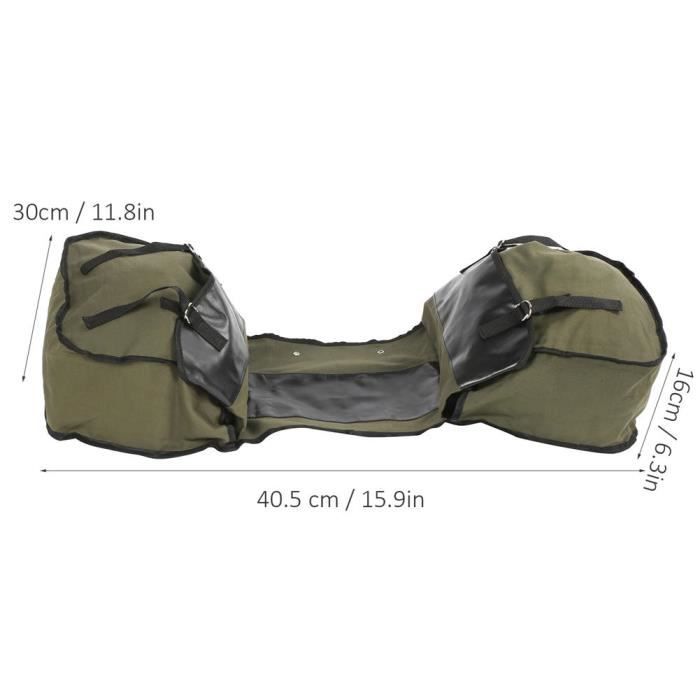 Sacoche Arrière Vélo Grande Capacité – Toile Rétro, 38x32x15cm, Fermeture Rapide – Pour Porte-bagages, Transport De Courses Ou Bagages