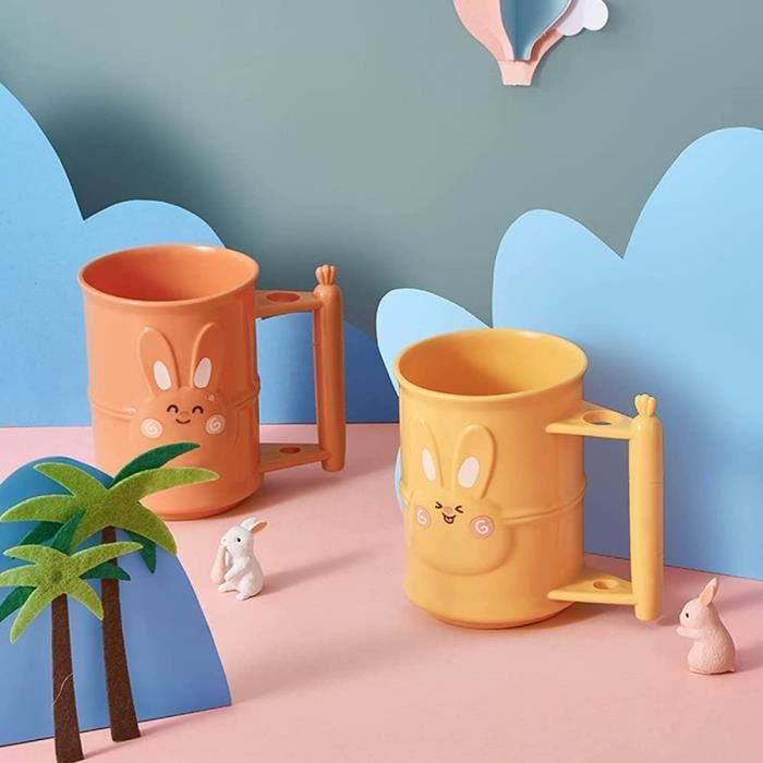 Brosse À Dents Dessin Animé Mignon Lavage Tasse Rince-Bouche Tasse Salle De Bains Tasse Brosse À Dents Tasse, Doux Et Durable[u1730] - Maison