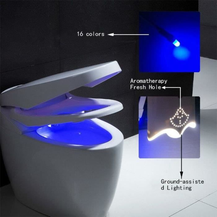 Lampe à poser,Cuvette de toilette rétro éclairé avec port USB  Rechargeable,16 couleurs,éclairage de toilette avec capteur de - Cdiscount  Maison
