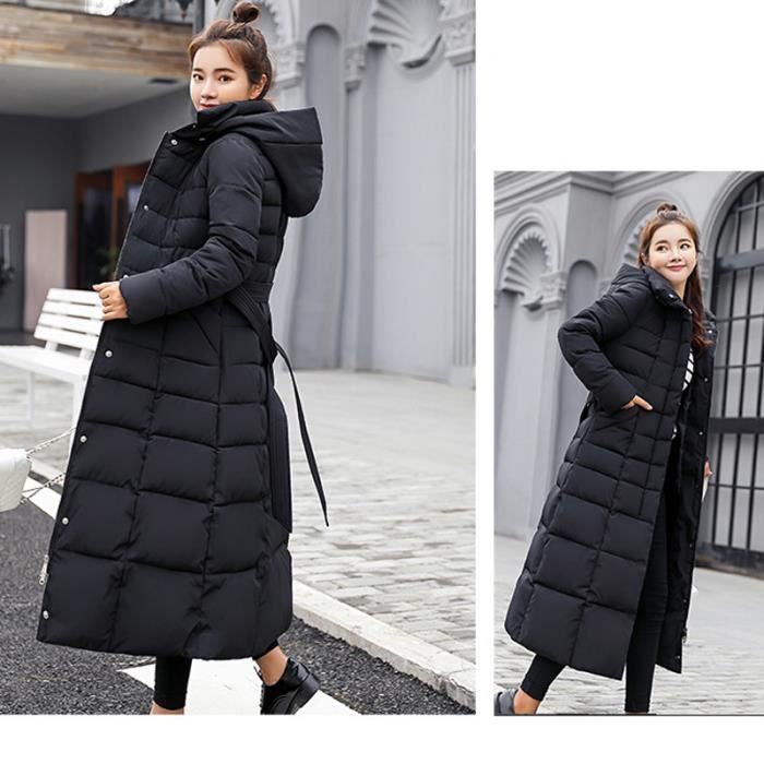 Doudoune Longue Femme Manteau Chaud pais d hiver Veste