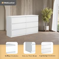 Commode met 6 laden 120 cm Ideaal voor woonkamer, slaapkamer