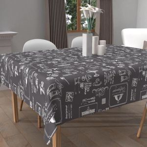 Nappe Toile Cirée Carreaux Ciment Gris - 180x180 Cm - Carré - Neuf Avec étiquettes