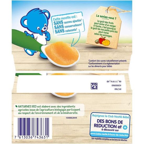 Nestle Naturnes Bio Compotes Pomme Mangue Kiwi 4x90g Achat Vente Compote Dessert Fruite Nestle Naturnes Bio Compotes Pomme Mangue Kiwi 4x90g Cdiscount Pret A Porter