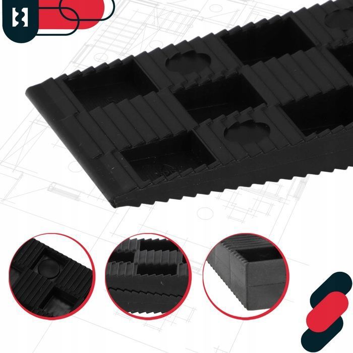 Jeu De 50 Cales Plastique De Réglage Pour Fenêtre - Dimensions 30 X 100 Mm - INTAKO