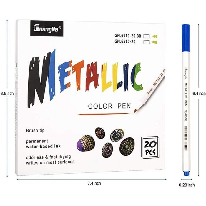 Feutre pour Verre Feutre Porcelaine Coloration stylos pour Adultes Pack  Pointe du Pinceau stylos Art stylos Métallique marqueur[909] - Cdiscount  Beaux-Arts et Loisirs créatifs