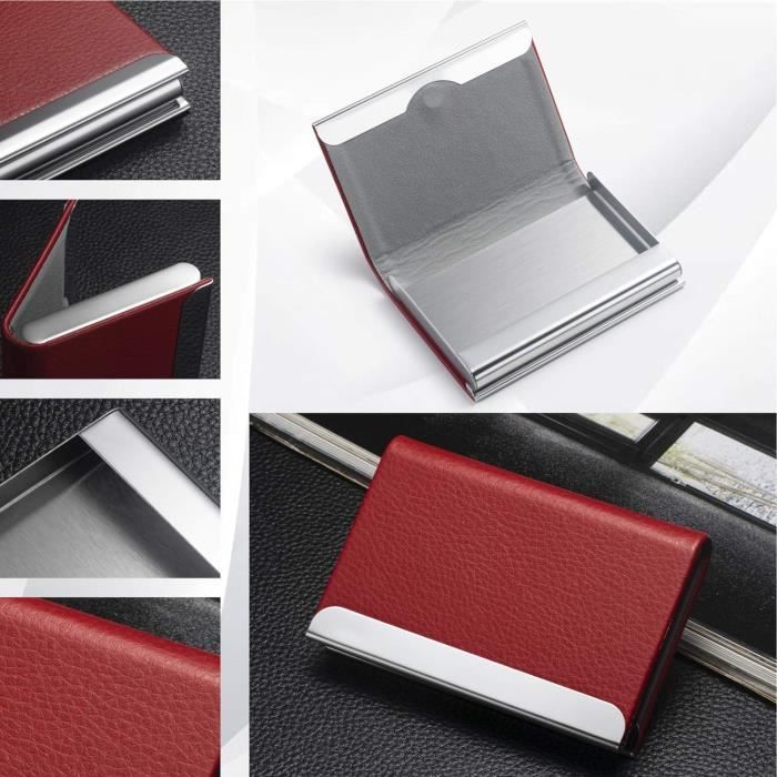 Porte-cartes style crocodile verni - Le Classique