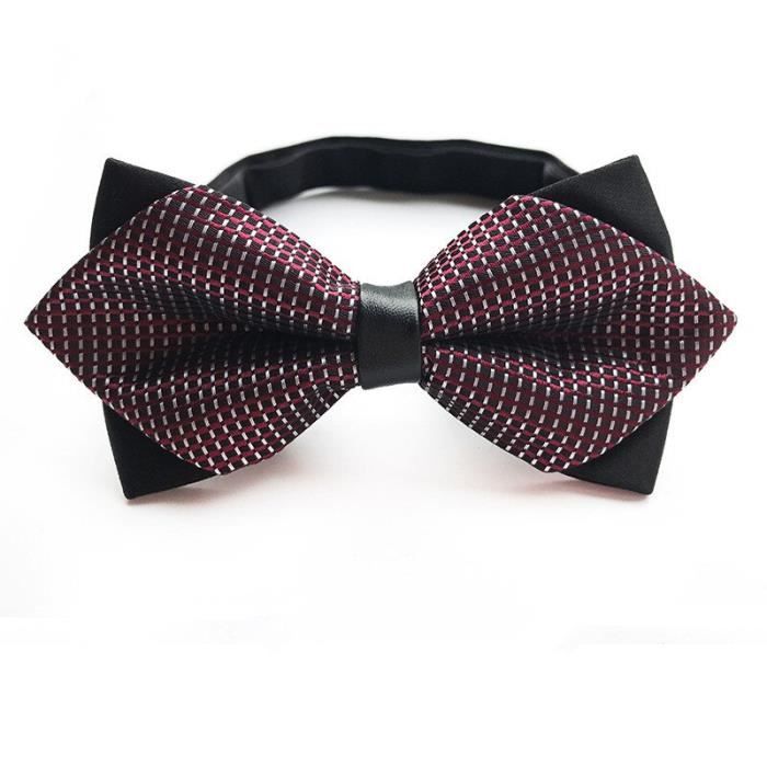 Nœud Papillon Classique Uni AUSUAYA Pour Homme - Smoking, Costume, Réglable Avec Pochette