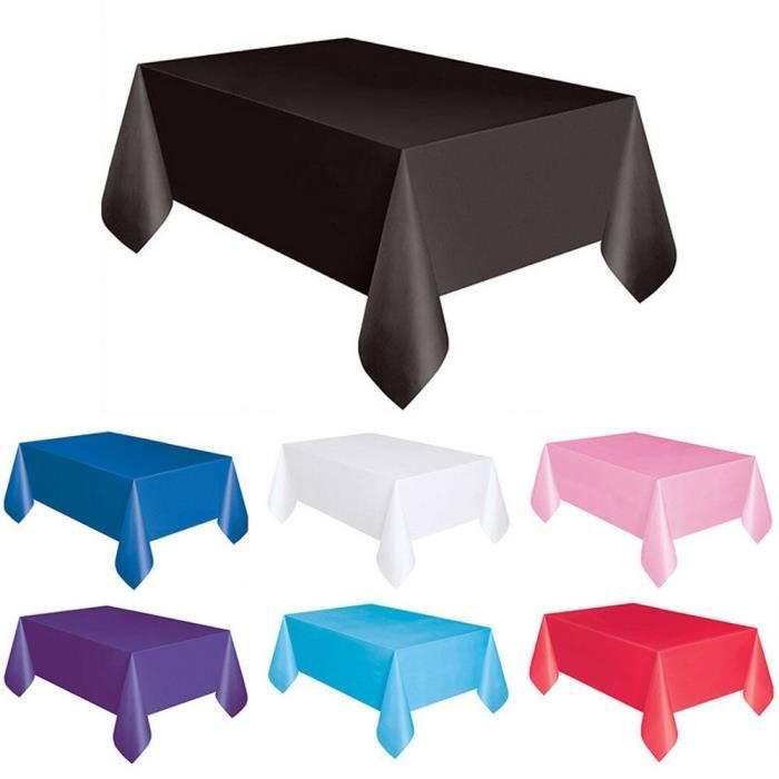 Nappe De Table Jetable - 137 X 274 Cm - Rectangulaire - Grande Nappe En