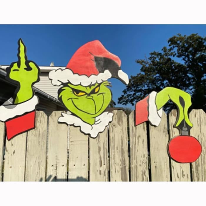Fête de Noël L'Elfe Grinch Peluche Poupée Arbre de Noël Hanging Diy  Décoration
