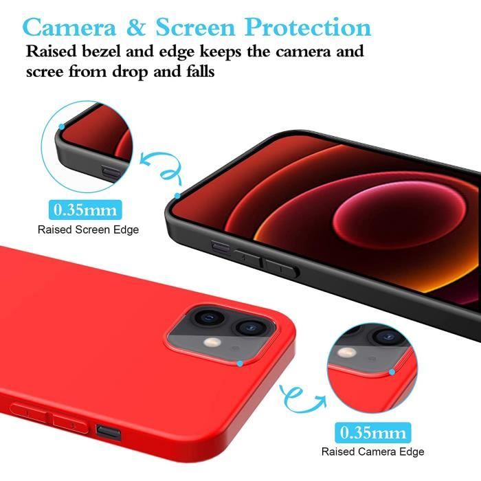 JOYTAG iPhone 12 Coque Or Rose avec Protecteur d'écran Confidentialité  Verre Trempé Anti EspionE - Cdiscount Téléphonie