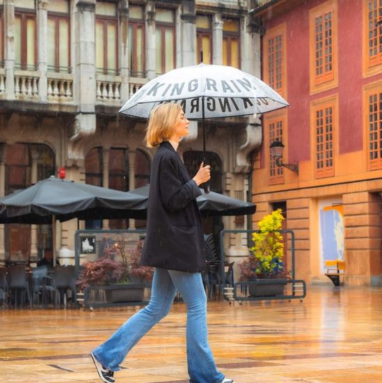 Parapluie Pliable Automatique FISURA Cazzo Di Pioggia Noir - Compact Coupe-Vent 96cm
