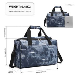 Sac De Voyage Pliable 80L Lubardy | Léger Et Imperméable | Sac Week-end Sport Camping | Avec Trousse Toilette