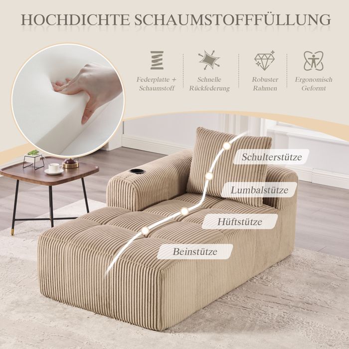 Fauteuil à bascule, avec accoudoirs et poches latérales, dossier Fauteuil à bascule, avec accoudoirs et poches latérales, dossier