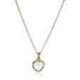14k véritable Or blanc bébé Croix Collier Pendentif 16/"