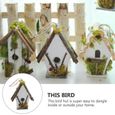 1pc fait à la main nid d'oiseau décoration de jardin de maison décorative (style aléatoire)   VOLIERE - CAGE OISEAU-0
