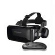 TD® Version casque de téléphone mobile casque de réalité virtuelle 3D miroir panoramique lunettes VR -noir-0