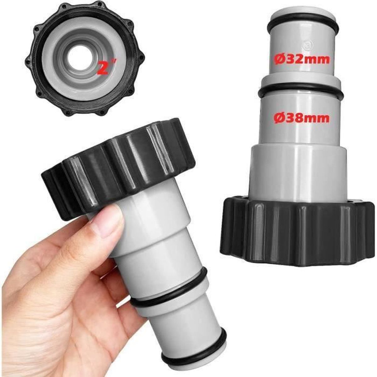 Vanne De Vidange P6H1419 Pour Piscine - Adaptateur Tuyau Drainage - Connexion Durable Et étanche